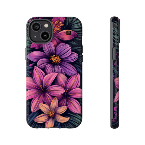 iPhone 14 | 14 Pro | 14 Plus | 14 Pro Max | 15 | 15 Pro | 15 Plus | 15 Pro Max β Colorful,FantasyFlowers,FloralPrint,Vibrant β front-and-side