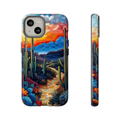 iPhone 14 | 14 Pro | 14 Plus | 14 Pro Max | 15 | 15 Pro | 15 Plus | 15 Pro Maxβ Artistic,Cacti,Desert,Sunset β front-and-side