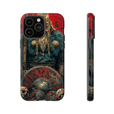 iPhone 14 | 14 Pro | 14 Plus | 14 Pro Max | 15 | 15 Pro | 15 Plus | 15 Pro Max β Axe,Battlefield,Fierce,Warrior β front-and-side