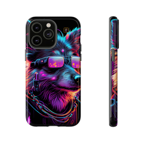iPhone 14 | 14 Pro | 14 Plus | 14 Pro Max | 15 | 15 Pro | 15 Plus | 15 Pro Max β Cyberdog,Neon,Glasses,Sunglasses β front-and-side