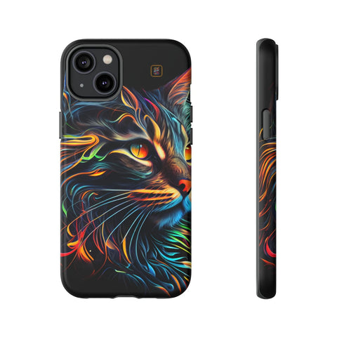 iPhone 14 | 14 Pro | 14 Plus | 14 Pro Max | 15 | 15 Pro | 15 Plus | 15 Pro Max β Abstract,Cat,Colorful,Vibrant β front-and-side