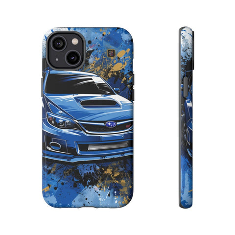 iPhone 14 | 14 Pro | 14 Plus | 14 Pro Max | 15 | 15 Pro | 15 Plus | 15 Pro Max β Artistic,Automobile,Blue,Impreza β front-and-side