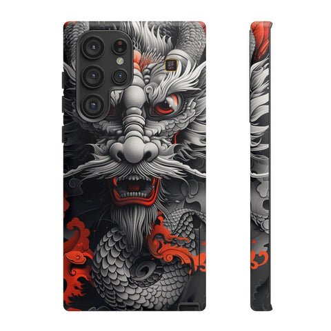 Galaxy S22 | S22 Plus | S22 Ultra | S23 | S23 Plus | S23 Ultra | S24 | S24 Plus | S24 Ultra β Dragon,Fantasy,RedAccents,SakugaStyle β front-and-side