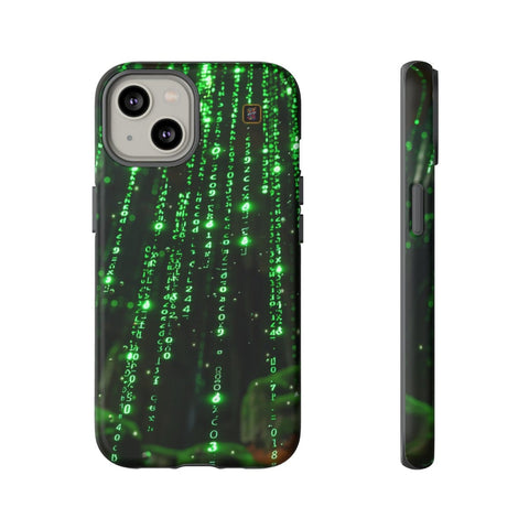 iPhone 14 | 14 Pro | 14 Plus | 14 Pro Max | 15 | 15 Pro | 15 Plus | 15 Pro Max β Cybernetic,Matrix,Numbers,Technology β front-and-side