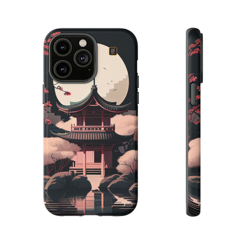 iPhone 14 | 14 Pro | 14 Plus | 14 Pro Max | 15 | 15 Pro | 15 Plus | 15 Pro Max β CherryBlossoms,Enchanted,FantasyTemple,Moonlight β front-and-side