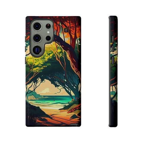 Galaxy S22 | S22 Plus | S22 Ultra | S23 | S23 Plus | S23 Ultra β AnimeBeach,EnchantedForest,TropicalVista,VibrantArtwork β front-and-side