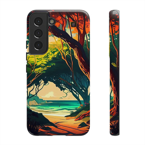 Galaxy S22 | S22 Plus | S22 Ultra | S23 | S23 Plus | S23 Ultra β AnimeBeach,EnchantedForest,TropicalVista,VibrantArtwork β front-and-side