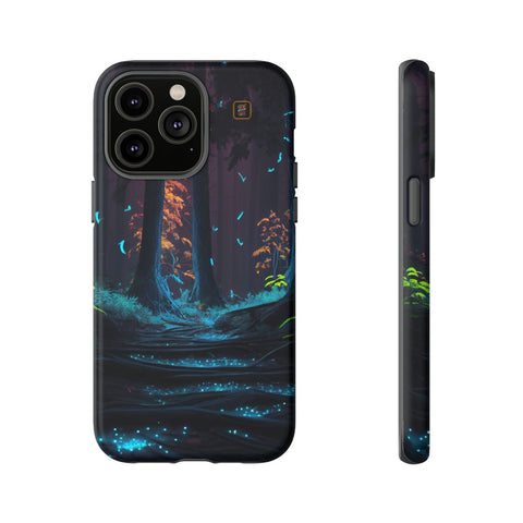 iPhone 14 | 14 Pro | 14 Plus | 14 Pro Max | 15 | 15 Pro | 15 Plus | 15 Pro Max β Bioluminescent,Enchanted,Fantasy,Nightforest β front-and-side