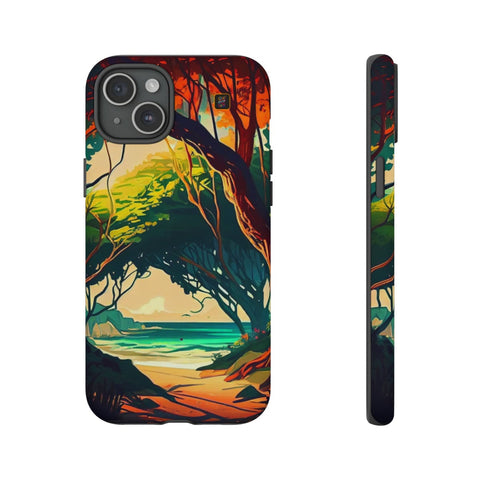 iPhone 14 | 14 Pro | 14 Plus | 14 Pro Max | 15 | 15 Pro | 15 Plus | 15 Pro Max β AnimeBeach,EnchantedForest,TropicalVista,VibrantArtwork β front-and-side