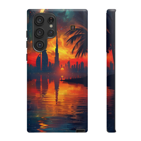 Galaxy S22 | S22 Plus | S22 Ultra | S23 | S23 Plus | S23 Ultra | S24 | S24 Plus | S24 Ultra β Crescent,DubaiSkyline,PalmTree,SunsetReflection β front-and-side
