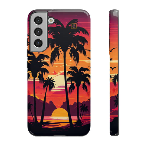 Galaxy S22 | S22 Plus | S22 Ultra | S23 | S23 Plus | S23 Ultra β Beachscape,Dawn,PalmTrees,Tropical β front-and-side