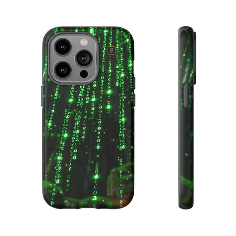 iPhone 14 | 14 Pro | 14 Plus | 14 Pro Max | 15 | 15 Pro | 15 Plus | 15 Pro Max β Cybernetic,Matrix,Numbers,Technology β front-and-side