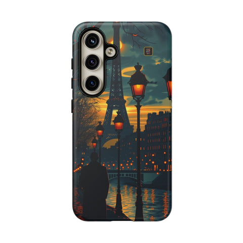 Galaxy S22 | S22 Plus | S22 Ultra | S23 | S23 Plus | S23 Ultra | S24 | S24 Plus | S24 Ultra – Eiffel,Twilight,Parisian,Streetlamps – front
