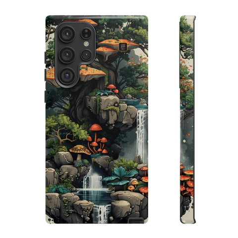 Galaxy S22 | S22 Plus | S22 Ultra | S23 | S23 Plus | S23 Ultra | S24 | S24 Plus | S24 Ultra β Enchanted,Island,Mushrooms,Waterfalls β front-and-side