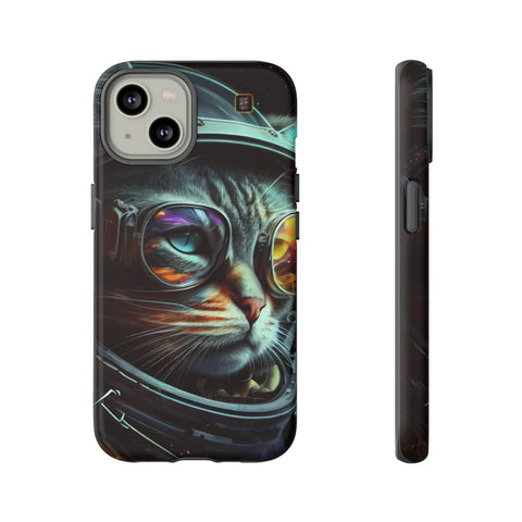 iPhone 14 | 14 Pro | 14 Plus | 14 Pro Max | 15 | 15 Pro | 15 Plus | 15 Pro Max β Astronaut,Cosmic,CosmonautKitty,VibrantEyes β front-and-side