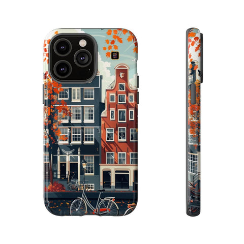 iPhone 14 | 14 Pro | 14 Plus | 14 Pro Max | 15 | 15 Pro | 15 Plus | 15 Pro Max β Autumn,Fall,Amsterdam,Bicycles β front-and-side