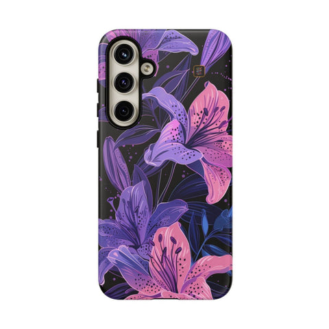 Galaxy S22 | S22 Plus | S22 Ultra | S23 | S23 Plus | S23 Ultra | S24 | S24 Plus | S24 Ultra β DarkFantasy,Floral,Intricate,Lilies β front