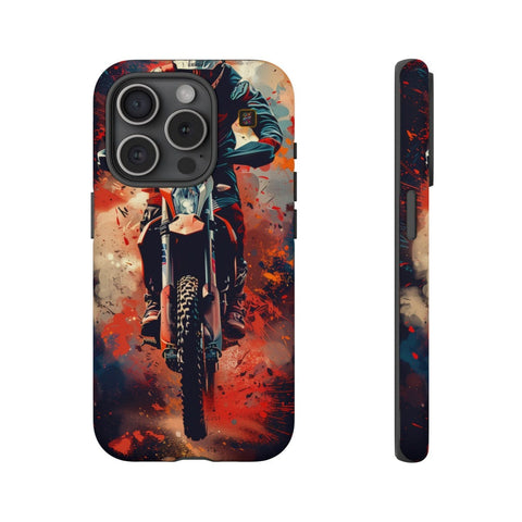 iPhone 14 | 14 Pro | 14 Plus | 14 Pro Max | 15 | 15 Pro | 15 Plus | 15 Pro Max β Dirtbike,Energy,Graffiti,Rider β front-and-side