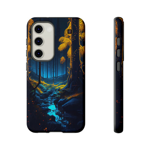 Galaxy S22 | S22 Plus | S22 Ultra | S23 | S23 Plus | S23 Ultra β Bioluminescence,Enchanted,Forest,Wonderland β front-and-side