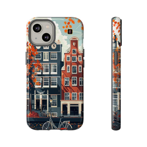 iPhone 14 | 14 Pro | 14 Plus | 14 Pro Max | 15 | 15 Pro | 15 Plus | 15 Pro Maxβ Autumn,Fall,Amsterdam,Bicycles β front-and-side