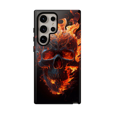 Galaxy S22 | S22 Plus | S22 Ultra | S23 | S23 Plus | S23 Ultra | S24 | S24 Plus | S24 Ultra β Blaze,FieryArtwork,Skull,VisualSpectacle β front