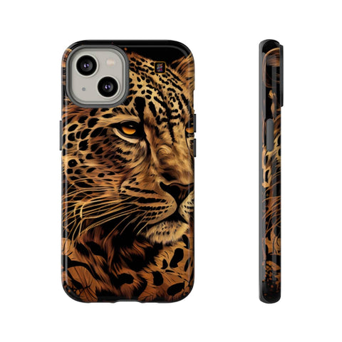 iPhone 14 | 14 Pro | 14 Plus | 14 Pro Max | 15 | 15 Pro | 15 Plus | 15 Pro Maxβ Fierce,Leopard,SavannaKing,VectorArt β front-and-side
