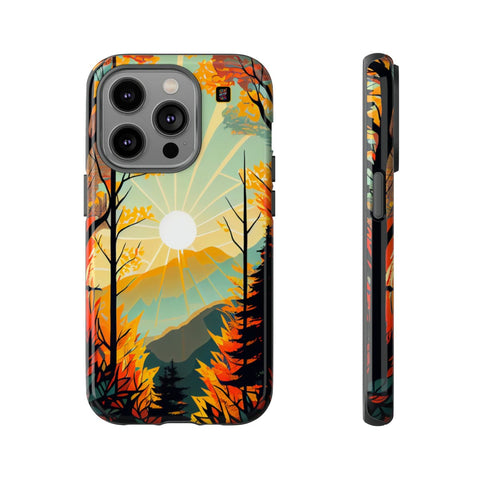 iPhone 14 | 14 Pro | 14 Plus | 14 Pro Max | 15 | 15 Pro | 15 Plus | 15 Pro Max β Autumn,Majestic,Sunbeam,Trees β front-and-side