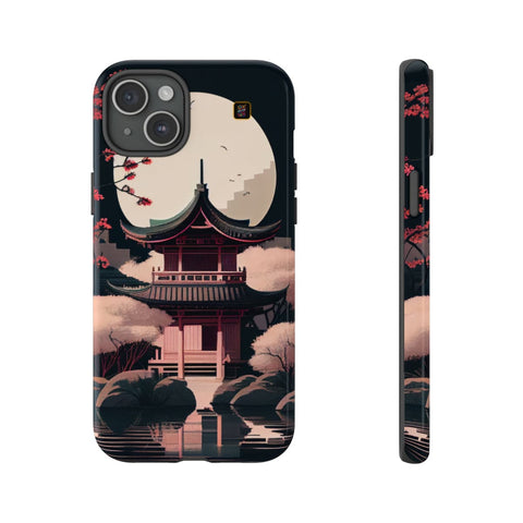 iPhone 14 | 14 Pro | 14 Plus | 14 Pro Max | 15 | 15 Pro | 15 Plus | 15 Pro Max β CherryBlossoms,Enchanted,FantasyTemple,Moonlight β front-and-side