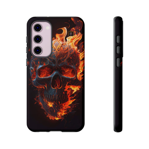 Galaxy S22 | S22 Plus | S22 Ultra | S23 | S23 Plus | S23 Ultra | S24 | S24 Plus | S24 Ultra β Blaze,FieryArtwork,Skull,VisualSpectacle β front-and-side