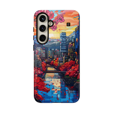 Galaxy S22 | S22 Plus | S22 Ultra | S23 | S23 Plus | S23 Ultra | S24 | S24 Plus | S24 Ultra β Blossoms,Cityscape,River,Skyscrapers β front