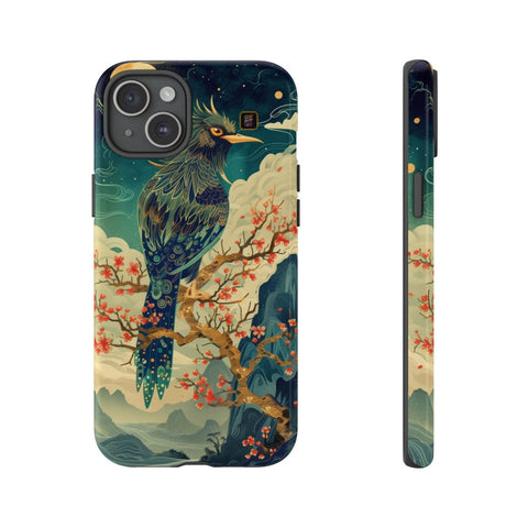 iPhone 14 | 14 Pro | 14 Plus | 14 Pro Max | 15 | 15 Pro | 15 Plus | 15 Pro Max β Bird,Fantasy,Moonlit,Mystical β front-and-side