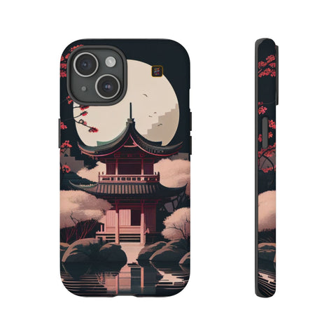iPhone 14 | 14 Pro | 14 Plus | 14 Pro Max | 15 | 15 Pro | 15 Plus | 15 Pro Max β CherryBlossoms,Enchanted,FantasyTemple,Moonlight β front-and-side