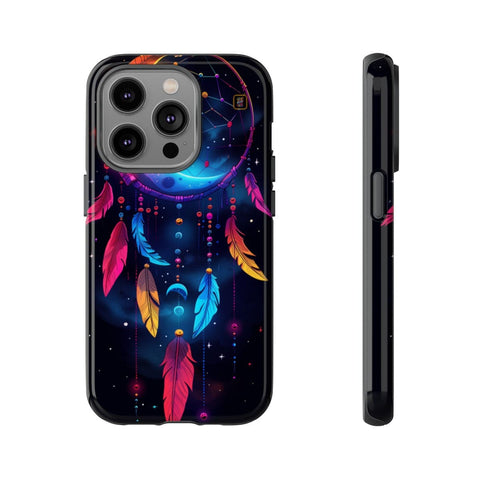 iPhone 14 | 14 Pro | 14 Plus | 14 Pro Max | 15 | 15 Pro | 15 Plus | 15 Pro Max β Colorful,Dreamcatcher,Moonlight,Nightsky β front-and-side