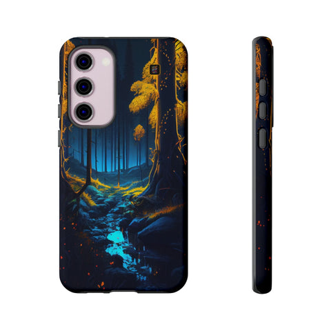 Galaxy S22 | S22 Plus | S22 Ultra | S23 | S23 Plus | S23 Ultra β Bioluminescence,Enchanted,Forest,Wonderland β front-and-side