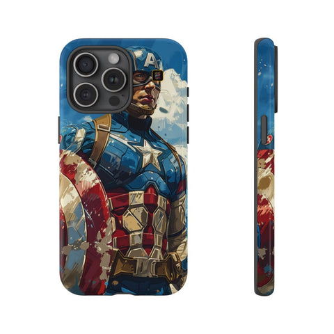 iPhone 14 | 14 Pro | 14 Plus | 14 Pro Max | 15 | 15 Pro | 15 Plus | 15 Pro Max – BlueSky,CaptainAmerica,Dynamic,Shield – front-and-side