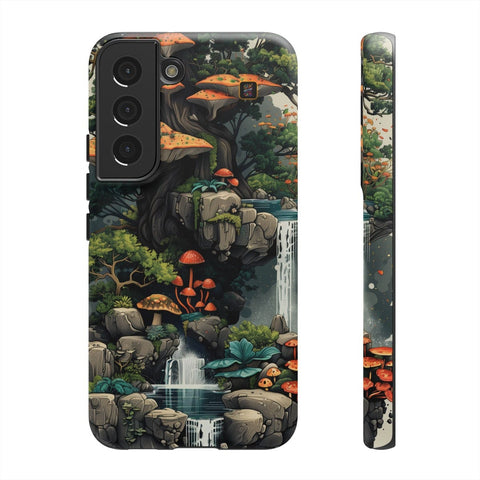 Galaxy S22 | S22 Plus | S22 Ultra | S23 | S23 Plus | S23 Ultra | S24 | S24 Plus | S24 Ultra β Enchanted,Island,Mushrooms,Waterfalls β front-and-side
