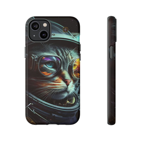 iPhone 14 | 14 Pro | 14 Plus | 14 Pro Max | 15 | 15 Pro | 15 Plus | 15 Pro Max β Astronaut,Cosmic,CosmonautKitty,VibrantEyes β front-and-side