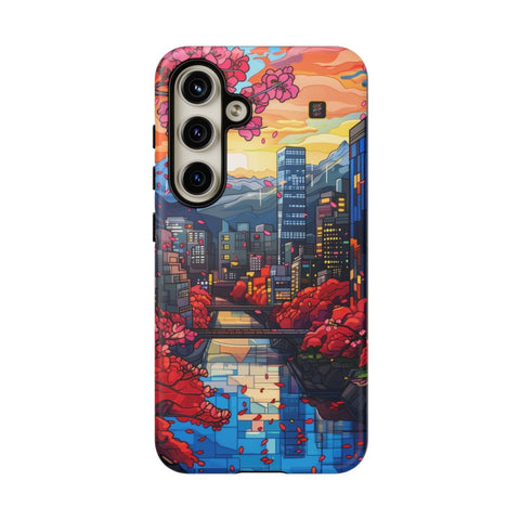Galaxy S22 | S22 Plus | S22 Ultra | S23 | S23 Plus | S23 Ultra | S24 | S24 Plus | S24 Ultra β Blossoms,Cityscape,River,Skyscrapers β front
