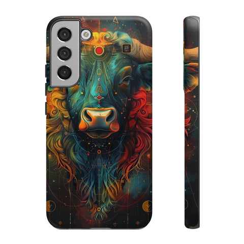 Galaxy S22 | S22 Plus | S22 Ultra | S23 | S23 Plus | S23 Ultra | S24 | S24 Plus | S24 Ultra β Astrology,Bull,Colorful,Taurus β front-and-side