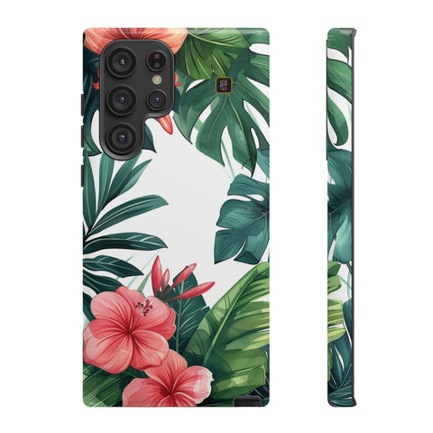 Galaxy S22 | S22 Plus | S22 Ultra | S23 | S23 Plus | S23 Ultra | S24 | S24 Plus | S24 Ultra β Botanical,Floral,Hibiscus,Tropical β front-and-side