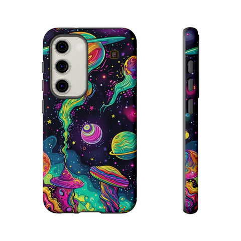 Galaxy S22 | S22 Plus | S22 Ultra | S23 | S23 Plus | S23 Ultra | S24 | S24 Plus | S24 Ultra – Cosmic,Enchanted,Planets,Vibrant – front-and-side