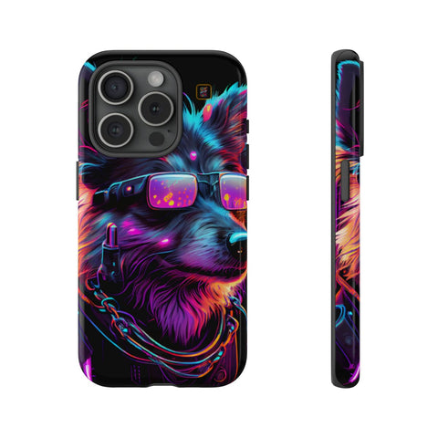 iPhone 14 | 14 Pro | 14 Plus | 14 Pro Max | 15 | 15 Pro | 15 Plus | 15 Pro Max β Cyberdog,Neon,Glasses,Sunglasses β front-and-side