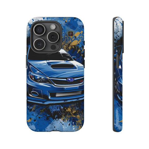 iPhone 14 | 14 Pro | 14 Plus | 14 Pro Max | 15 | 15 Pro | 15 Plus | 15 Pro Max β Artistic,Automobile,Blue,Impreza β front-and-side
