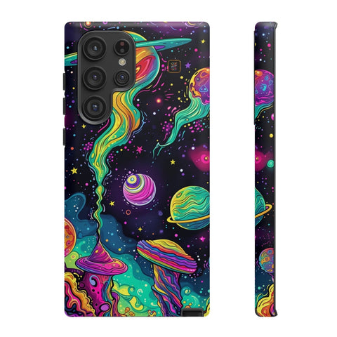 Galaxy S22 | S22 Plus | S22 Ultra | S23 | S23 Plus | S23 Ultra | S24 | S24 Plus | S24 Ultra – Cosmic,Enchanted,Planets,Vibrant – front-and-side
