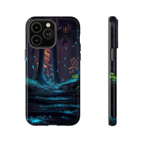 iPhone 14 | 14 Pro | 14 Plus | 14 Pro Max | 15 | 15 Pro | 15 Plus | 15 Pro Max β Bioluminescent,Enchanted,Fantasy,Nightforest β front-and-side