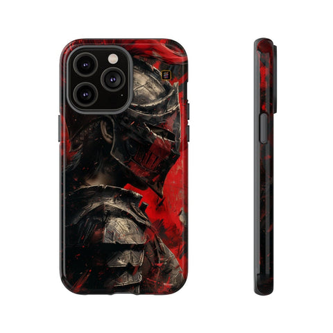 iPhone 14 | 14 Pro | 14 Plus | 14 Pro Max | 15 | 15 Pro | 15 Plus | 15 Pro Max β Armor,Knight,Medieval,RedPlume β front-and-side