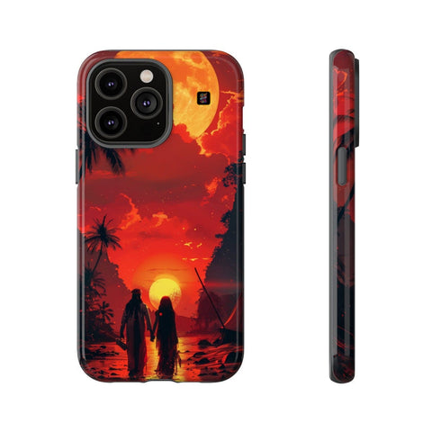 iPhone 14 | 14 Pro | 14 Plus | 14 Pro Max | 15 | 15 Pro | 15 Plus | 15 Pro Max β Arabian,DesertRomance,PalmTrees,Sunset β front-and-side