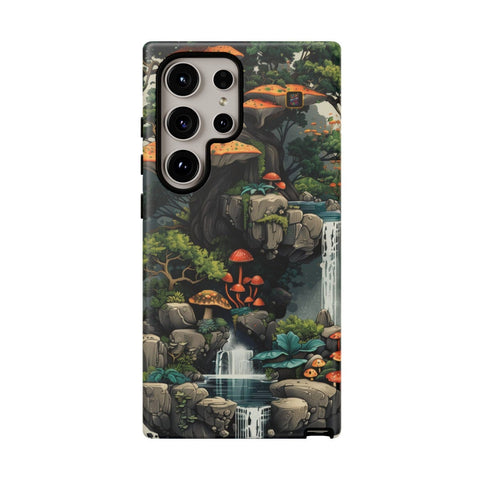 Galaxy S22 | S22 Plus | S22 Ultra | S23 | S23 Plus | S23 Ultra | S24 | S24 Plus | S24 Ultra β Enchanted,Island,Mushrooms,Waterfalls β front