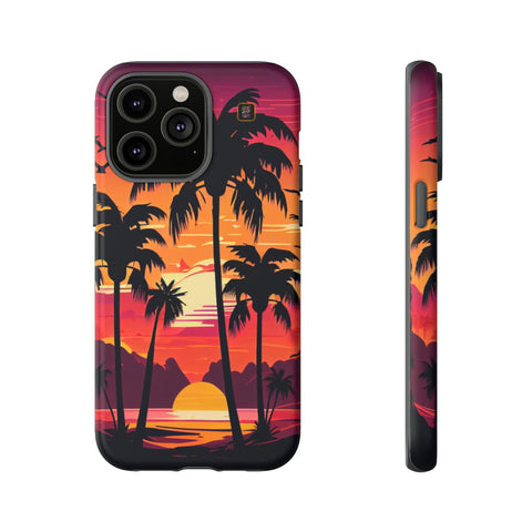 iPhone 14 | 14 Pro | 14 Plus | 14 Pro Max | 15 | 15 Pro | 15 Plus | 15 Pro Max β Beachscape,Dawn,PalmTrees,Tropical β front-and-side