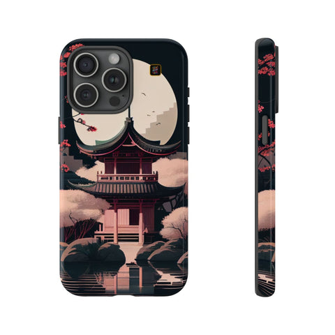 iPhone 14 | 14 Pro | 14 Plus | 14 Pro Max | 15 | 15 Pro | 15 Plus | 15 Pro Max β CherryBlossoms,Enchanted,FantasyTemple,Moonlight β front-and-side